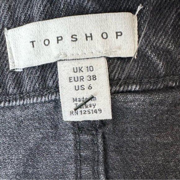 NWT TopShop black denim skirt - Picture 8 of 10
